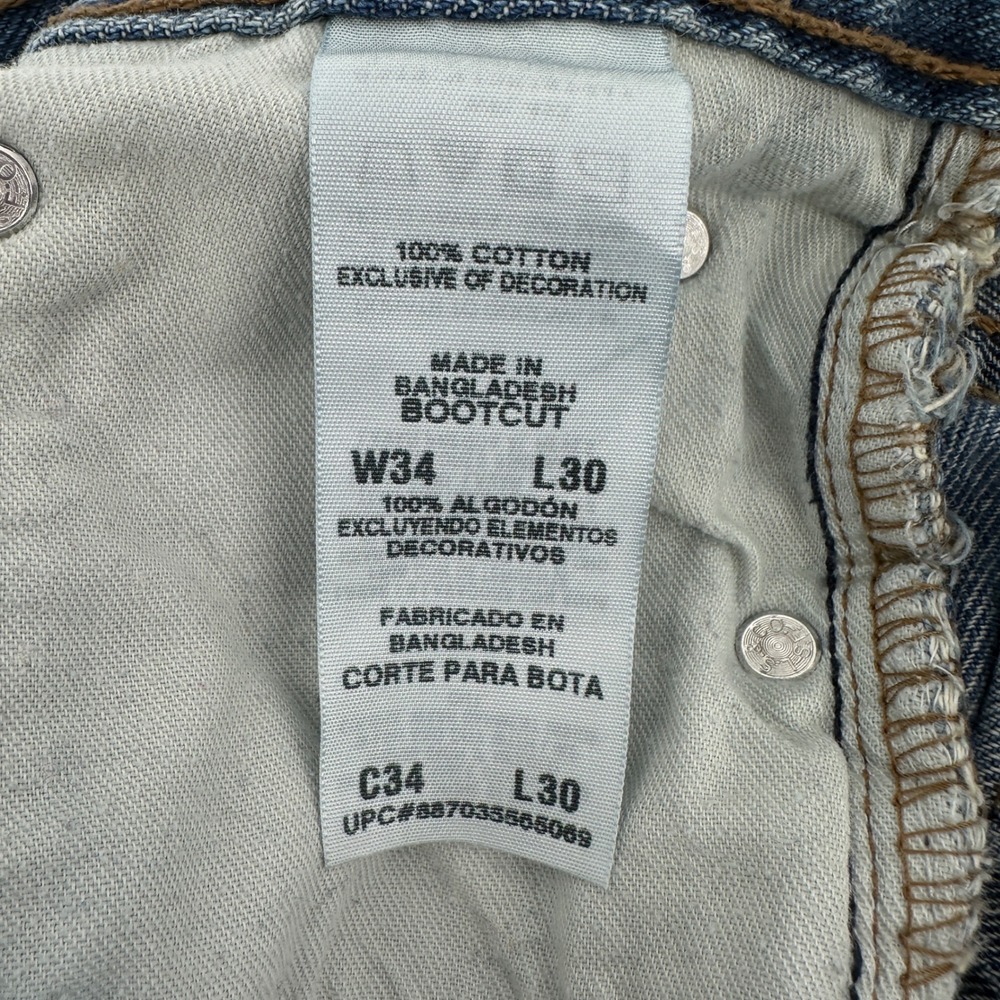 Signature by Levi Strauss & Co Mens 34x30 Bootcut Jeans Medium‎ Wash - Picture 8 of 13